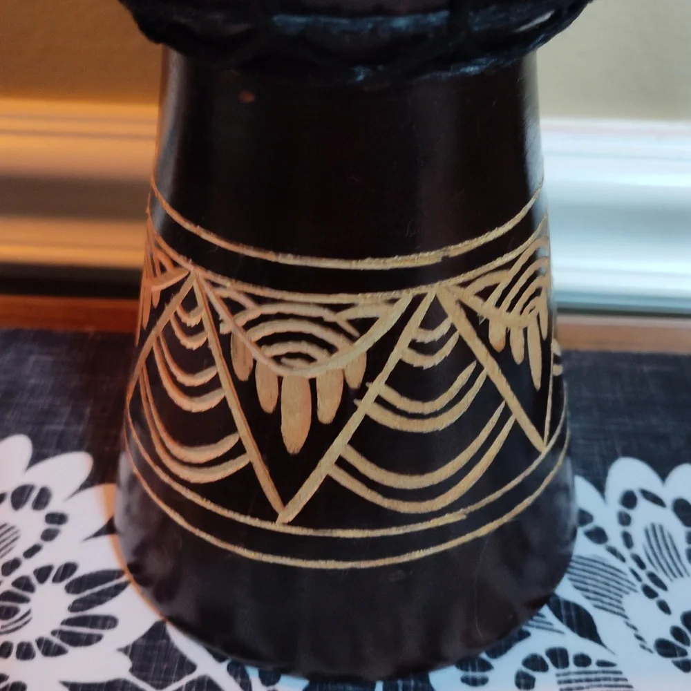 Handcrafted Brown Djembe Drum - Picture 4 of 6
